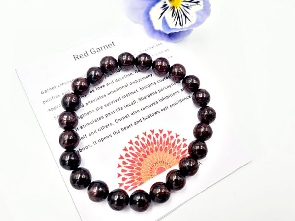 Red Garnet Bangle (8mm)