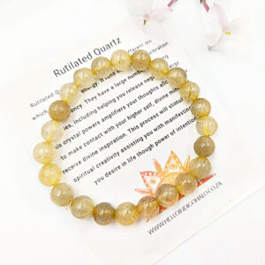 Rutilated Quartz Bangle (8mm)
