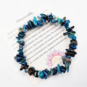 Chrysocolla Chips Bangle