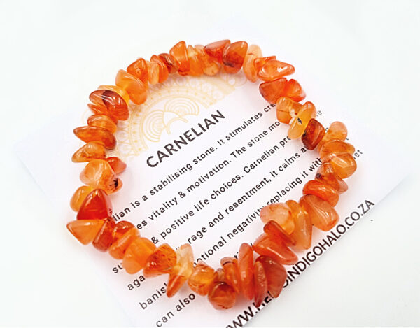 Carnelian Stone Chips Bangle