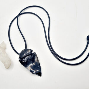 Black Obsidian Arrow Head Necklace