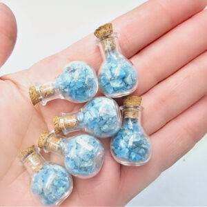 Mini Bottle Of Blue Apatite Chips