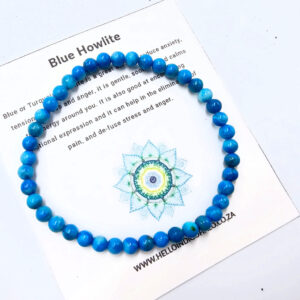 Blue Howlite Bangle (4mm)
