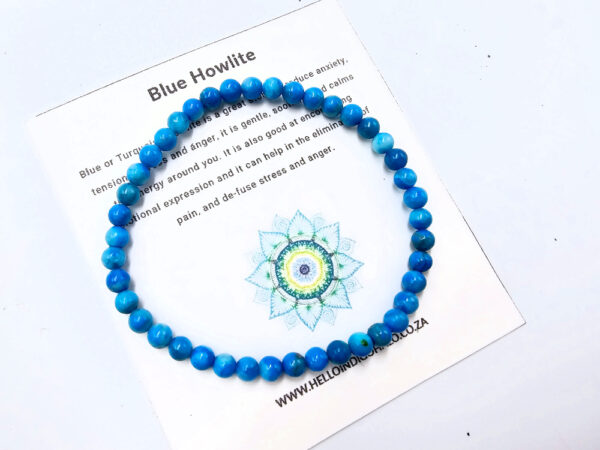 Blue Howlite Bangle (4mm)