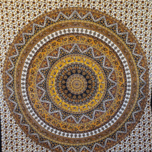 Black & Brown Elephant Double Tapestry