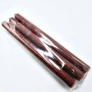 Brown Candles Solid 25cm - Pack of 6 (Grounding)