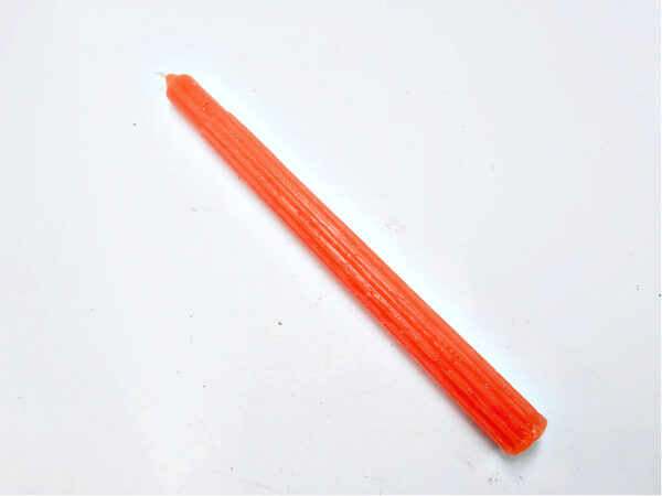 Orange Candles Solid 25cm - Pack of 6 (Happiness) - Image 2