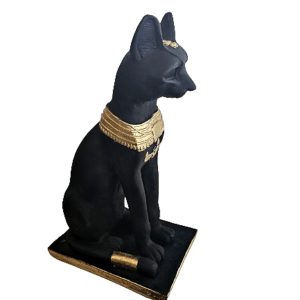 Egyptian Bastet Black Cat Statue XL (42cm)