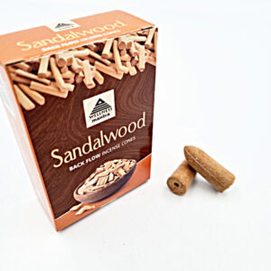 WM Sandalwood Backflow Incense Cones 10