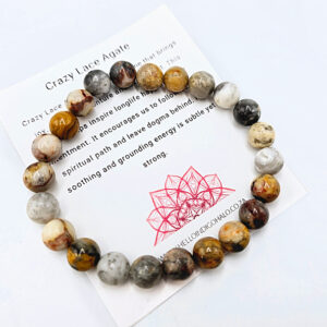 Crazy Lace Agate Bangle (8mm)