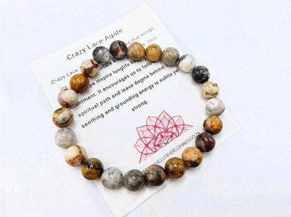 Crazy Lace Agate Bangle (8mm)