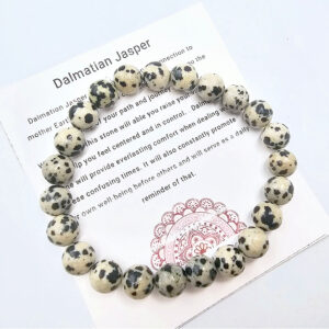 Dalmatian Jasper Bangle (8mm)