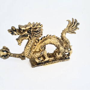 Feng Shui Gold Dragon Statue
