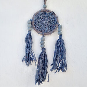 Grey Crochet Dream Catcher (6cm)