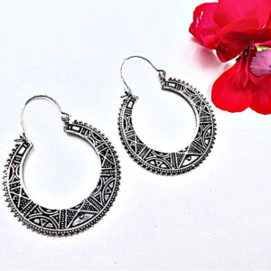 Round Tribal Earrings
