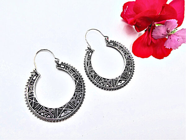 Round Tribal Earrings