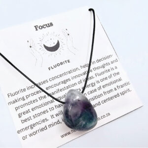 Fluorite Necklace Tumbled (Focus)