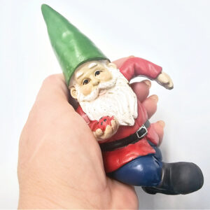 Hanging Gnome with Lady Bug (18cm) Red