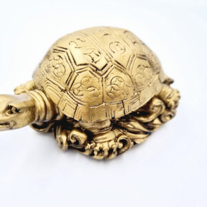 Gold Tortoise Statue (Longevity & Good Health)
