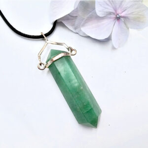 Aventurine Point Necklace Swivel