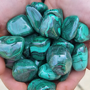 Green Malachite Tumble Stones