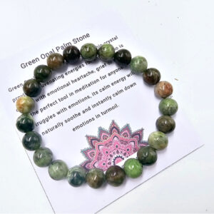 Green Opal 8mm Bangle