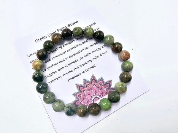 Green Opal 8mm Bangle