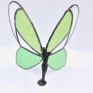 Green Butterfly Stained Glass Fairy