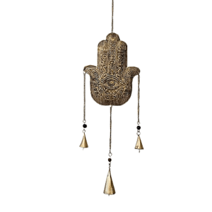 Large Hamsa Hand Chime With Bells
