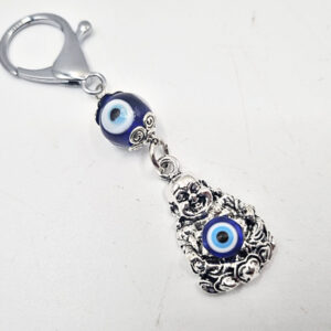 Mini Buddha Evil Eye Keyring