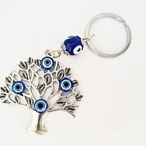 Tree Of Life Evil Eye Key Ring