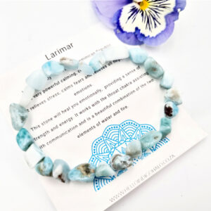 Larimar Gemstone Nugget Bangle