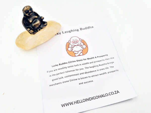 Lucky Buddha Citrine Stone for Wealth & Prosperity