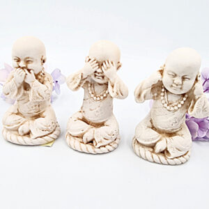 Three Wise Monks Statues Set (8cm)