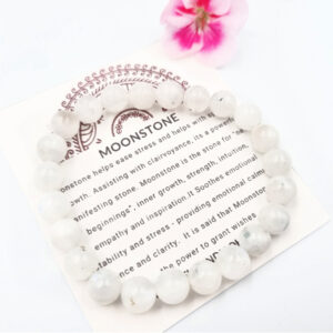 Rainbow Moonstone Bangle (8mm)