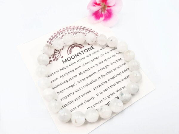 Rainbow Moonstone Bangle (8mm)