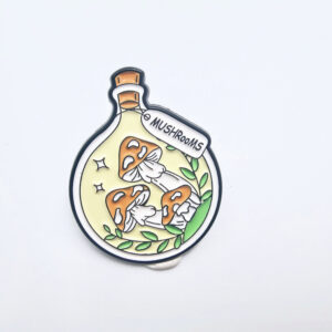 Mushrooms Round Bottle Badge