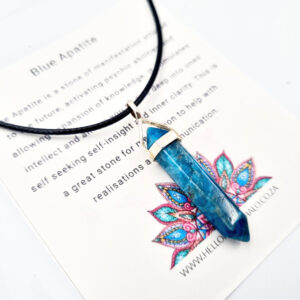 Blue Apatite Necklace (925 Silver)