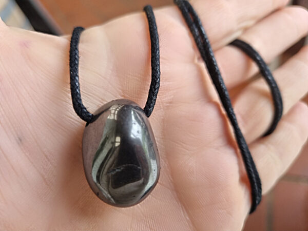 Hematite Tumbled Stone Necklace (Balance) - Image 2