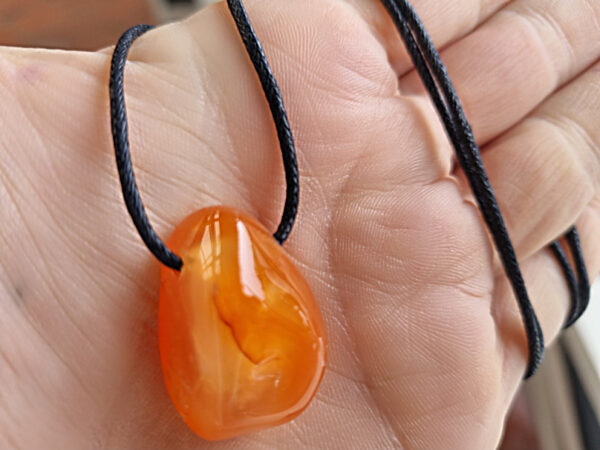 Carnelian Tumbled Stone Necklace (Creativity) - Image 2