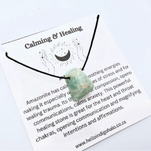 Amazonite Tumbled Stone Necklace (Calm & Heal)