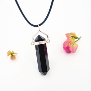 Black Obsidian Point Necklace Swivel