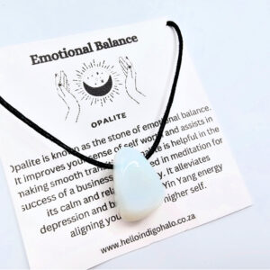 Opalite Tumbled Stone Necklace (Emotional Balance)
