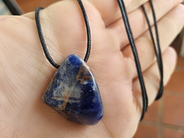 Sodalite Tumbled Stone Necklace (Peace) - Image 2