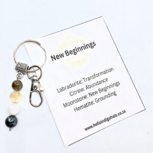 New Beginnings Gemstone Key Ring