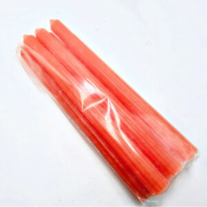 Orange Candles Solid 25cm - Pack of 6 (Happiness)