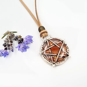 Pentagram Orgonite Necklace