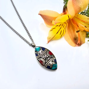 Tibetan Necklace Oval
