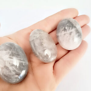Lunar Quartz Palm Stones (4cm)
