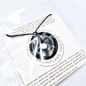 Snowflake Obsidian Pi Stone 35mm